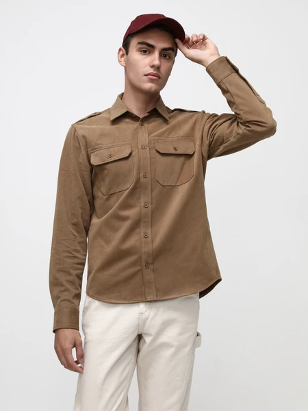 Рубашка мужская Woodman shirt (песочный)