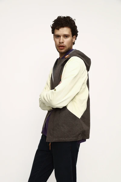 Куртка мужская Woodman wave  (сливки-браун)