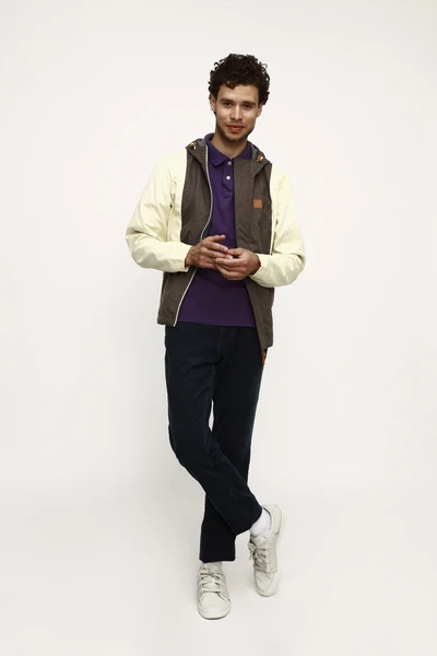 Куртка мужская Woodman wave  (сливки-браун)