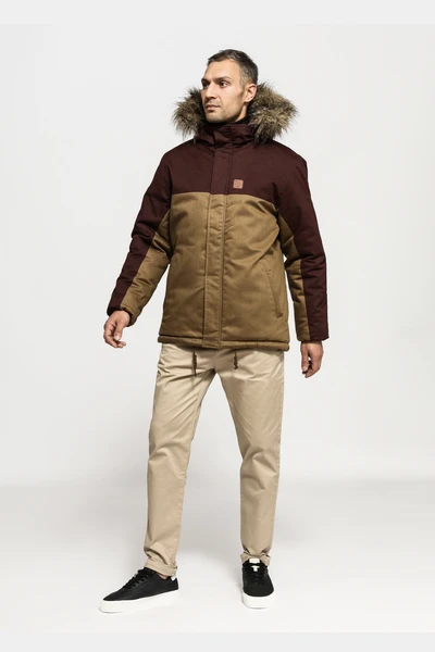 Куртка мужская весенняя Woodman dual (песок-бордо)