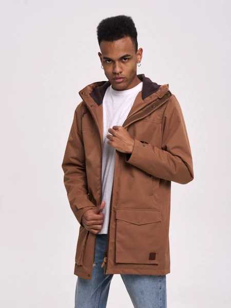 Парка мужская Woodman long  (кэмел)