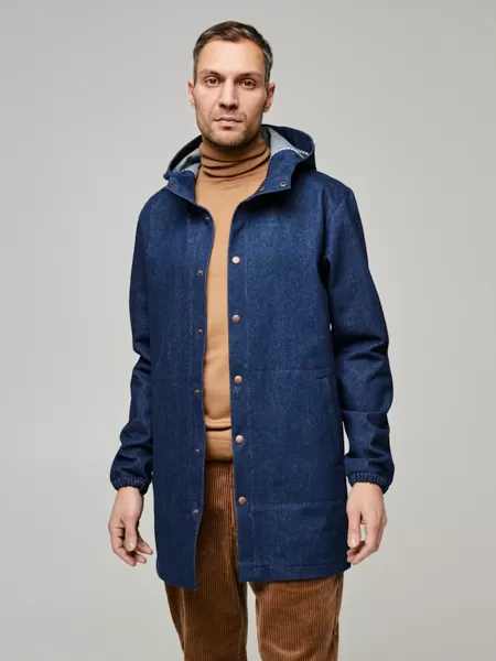 Плащ мужской осенний Woodman cloak (джинс)