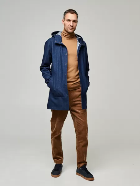 Плащ мужской осенний Woodman cloak (джинс)