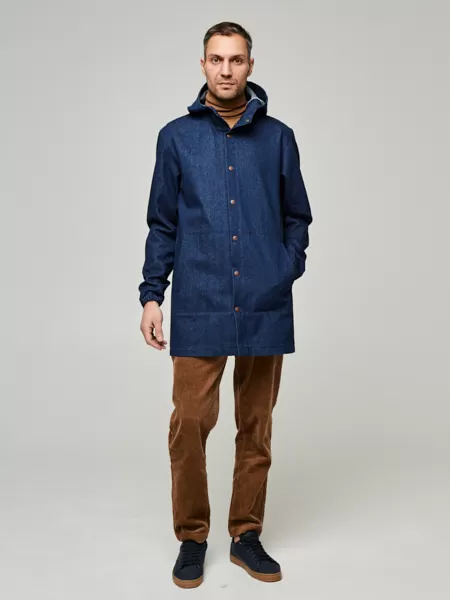 Плащ мужской осенний Woodman cloak (джинс)