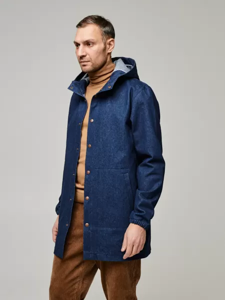 Плащ мужской осенний Woodman cloak (джинс)