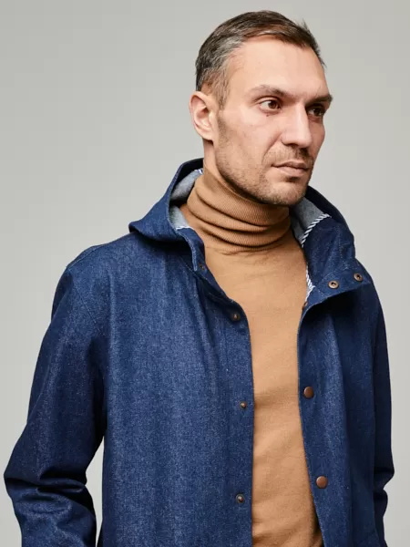 Плащ мужской осенний Woodman cloak (джинс)