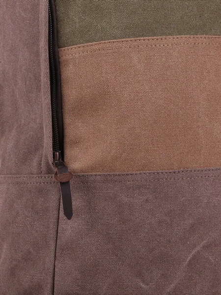 Рюкзак мужской Woodman triple (хаки-песочный-коричневый)