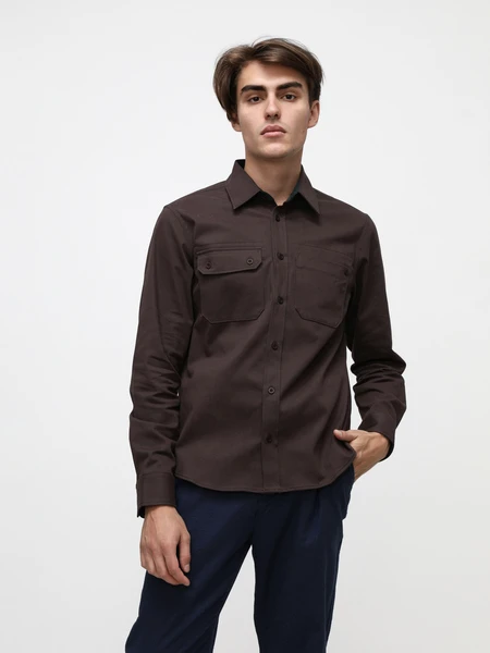 Рубашка мужская Woodman shirt (коричневый)