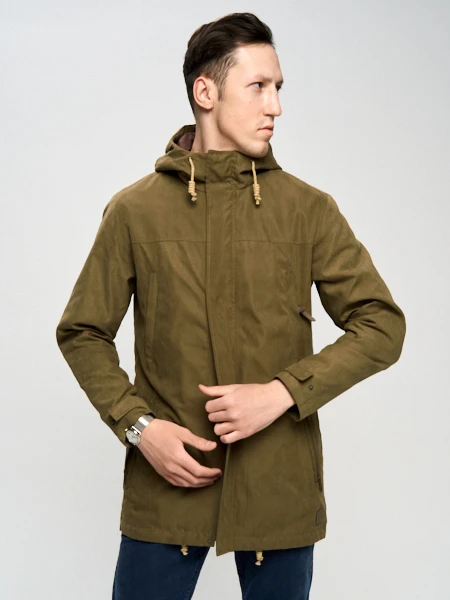 Парка мужская Woodman long (светлый хаки)