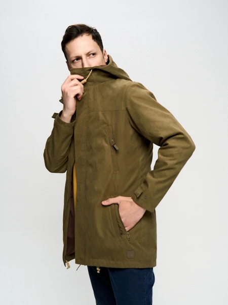 Парка мужская Woodman long (светлый хаки)