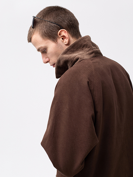 Куртка мужская Woodman collar (коричневый в полоску)