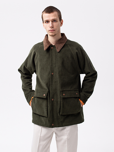 Куртка мужская Woodman collar (зелёный вельвет)