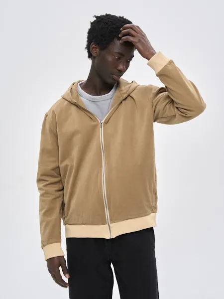 Куртка мужская Woodman twill hoodie (бежевый)