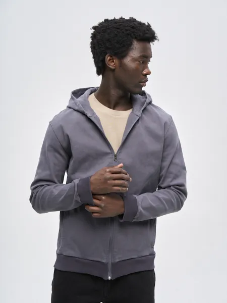 Куртка мужская Woodman twill hoodie (серый)