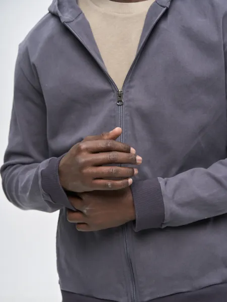 Куртка мужская Woodman twill hoodie (серый)