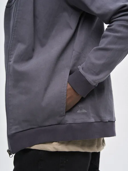 Куртка мужская Woodman twill hoodie (серый)