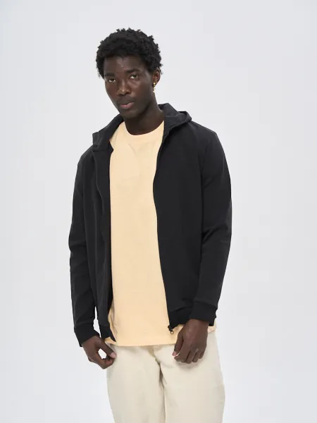 Куртка мужская Woodman twill hoodie (черный)
