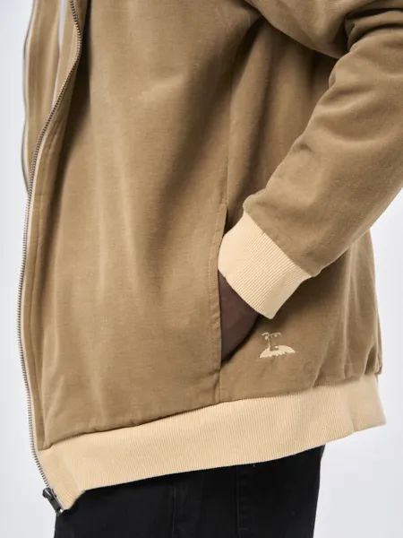 Куртка мужская Woodman twill hoodie (бежевый)