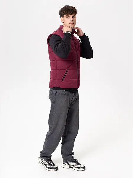 Жилетка мужская Woodman country (бордо)